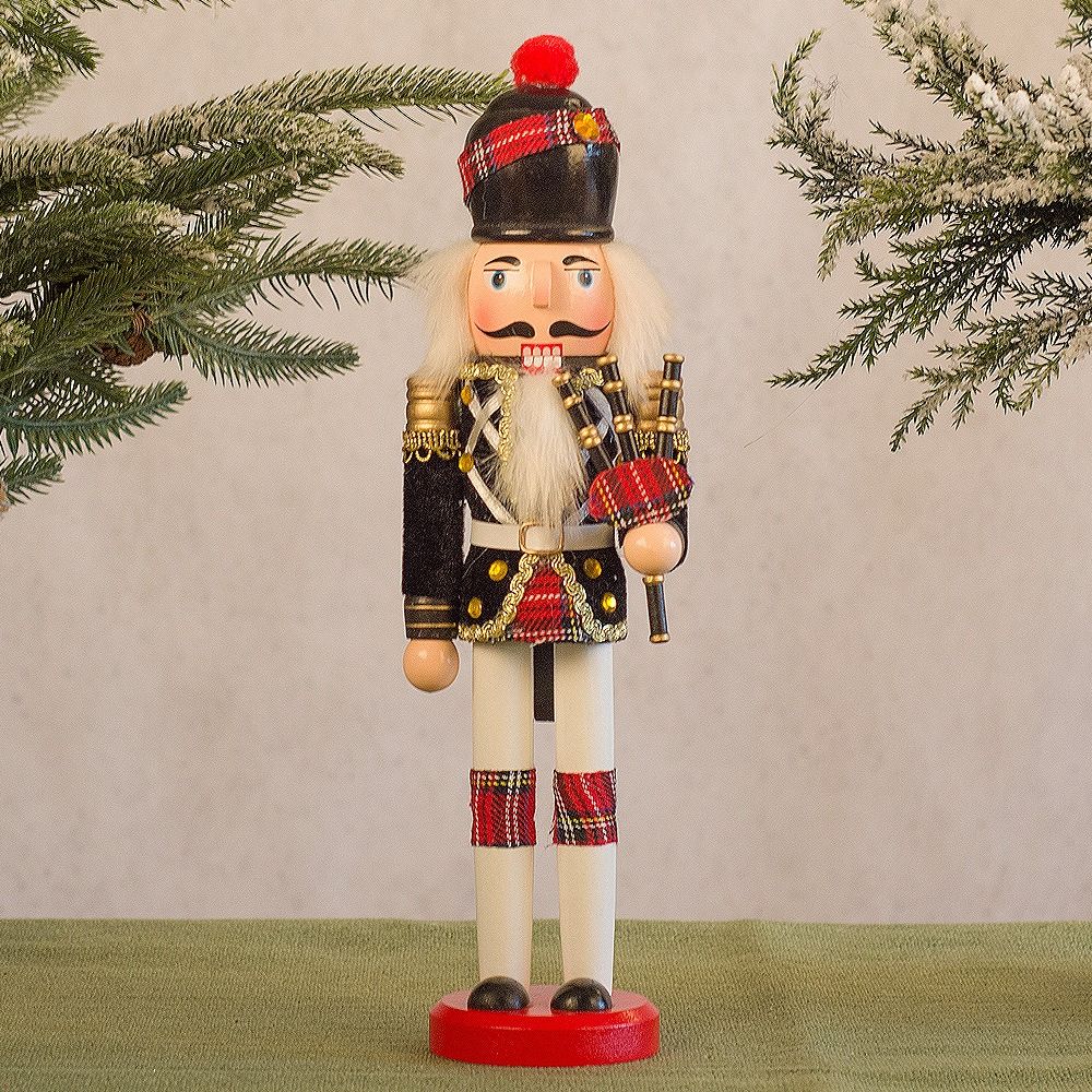 Nutcracker Figurine - ของขวัญเทศกาล ตุ๊กตานัทแครกเกอร์วินเทจ ตุ๊กตาทหารกษัตริย์เพ้นท์ลาย ตุ๊กตาช่างกลอง งานฝีมือสร้างสรรค์ ของตกแต่งบ้าน