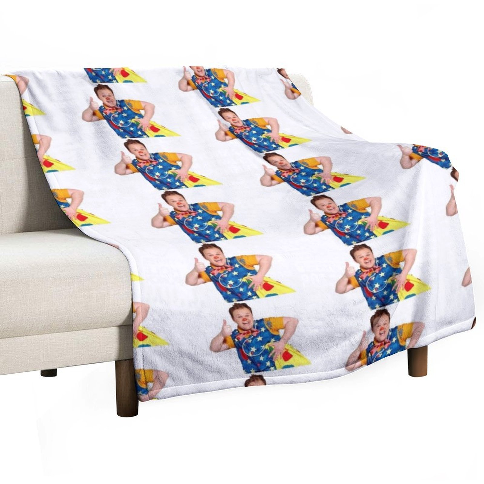 Christmas Throw Blanket - Mr Tumble Throw Blanket ผ้าห่มแสนสบายสำหรับบ้าน ของขวัญสำหรับวันหยุดคริสต์มาส