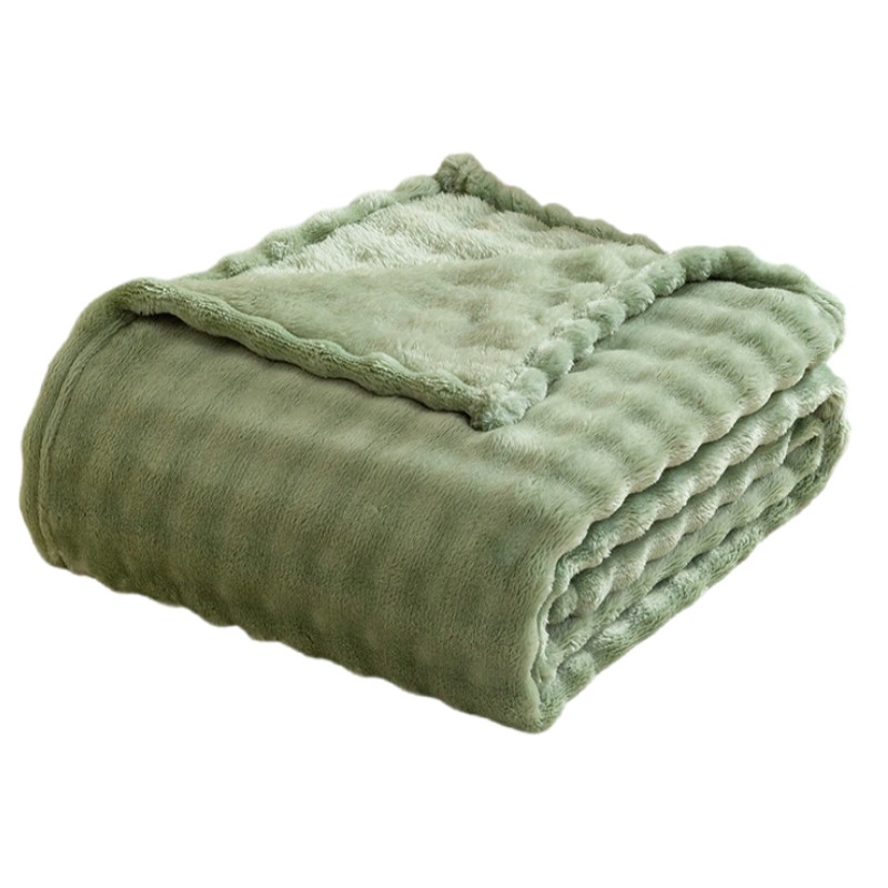 Christmas Throw Blanket - ผ้าห่มฟลีซสีเขียวเซจสำหรับโซฟา ผ้าห่มนุ่มสบายน่ารักสำหรับผู้หญิง ของขวัญคริสต์มาส ผ้าห่มขนนุ่ม