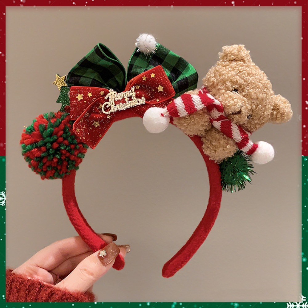 Reindeer Antlers Headband - ที่คาดผมคริสต์มาส ที่คาดผมซานต้า กวางเรนเดียร์ ที่คาดผมเขากวาง ที่คาดผมปาร์ตี้ แต่งตัวเป็นกวางเรนเดียร์