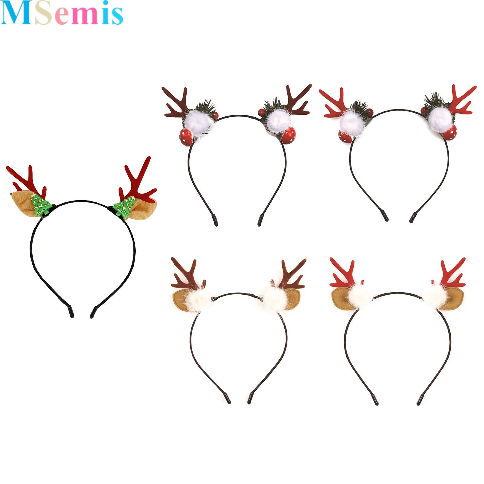 Reindeer Antlers Headband - ที่คาดผมเขากวางเรนเดียร์สำหรับงานปาร์ตี้ฮาโลวีน ชุดคอสตูมเขากวาง อุปกรณ์เสริมผมน่ารัก