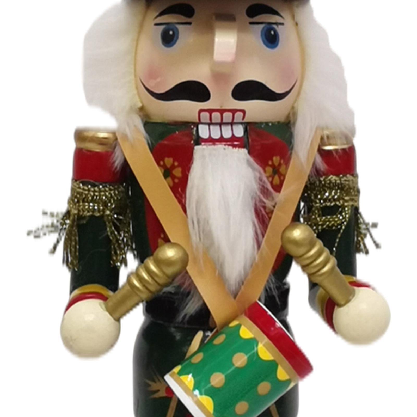 Nutcracker Figurine - ตุ๊กตาทหารนัทแครกเกอร์ไม้ขนาด 12 นิ้ว ของตกแต่งทำมือ ตุ๊กตาห้อยประดับ ของเล่น