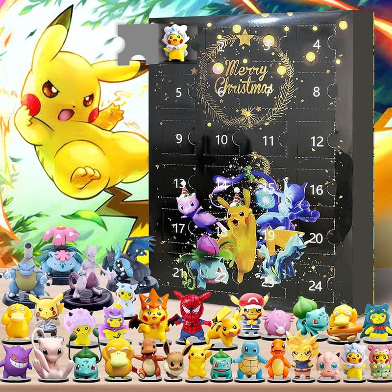 Advent Calendar Gift - โปเกมอน ปฏิทินนับถอยหลังคริสต์มาส 24 วัน กล่องฟิกเกอร์ กล่องปริศนาคริสต์มาส