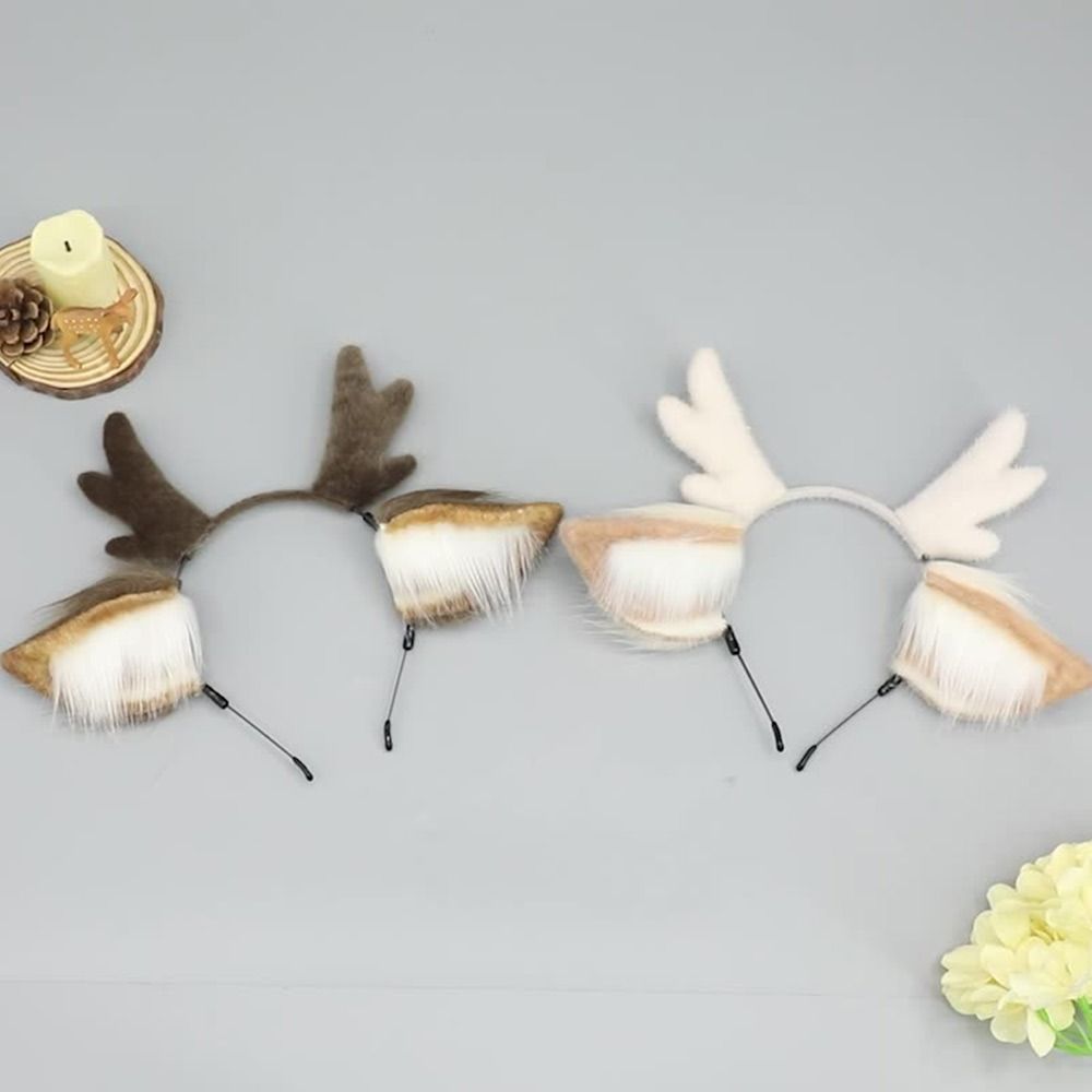 Reindeer Antlers Headband - ที่คาดผมเขากวางเรนเดียร์ ที่คาดผมปาร์ตี้น่ารัก ที่คาดผมคริสต์มาส ของตกแต่งเทศกาล ที่คาดผมเขากวาง