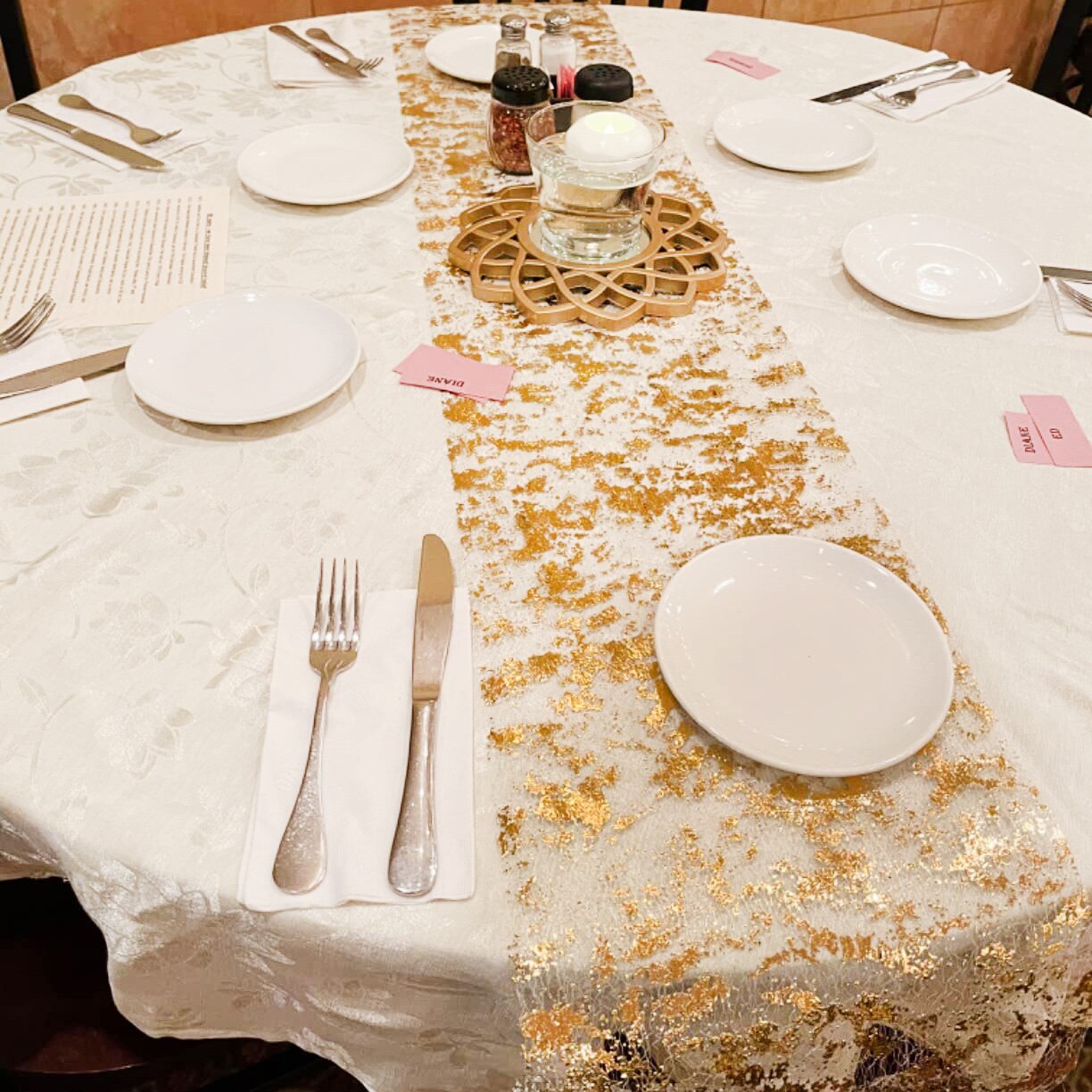 Christmas Table Runner - Sparkle mallic สีทองบางโต๊ะนักวิ่งทอง/เงินเลื่อมฟอยล์โลหะบางตาข่ายบางตกแต่งงานแต่งงานวันวาเลนไทน์