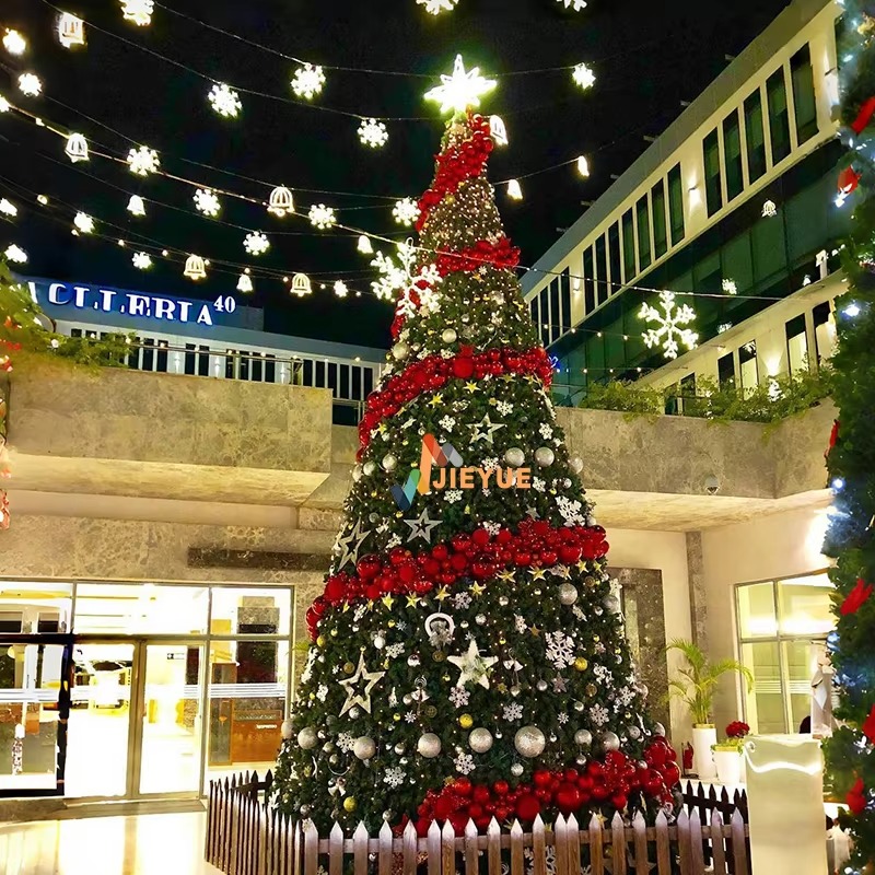 Christmas Tree Artificial - ต้นคริสต์มาสประดิษฐ์คุณภาพสูงขนาดใหญ่สำหรับตกแต่งภายนอกอาคาร 5 เมตร 50 เมตร ไฟคริสต์มาสเชิงพาณิชย์ยอดนิยมสำหรับใช้งานกลางแจ้ง
