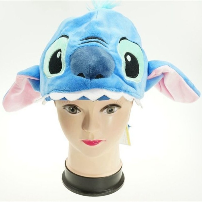 Santa Hat Plush - หมวกตุ๊กตาการ์ตูนอนิเมะ สติทช์ วินนี่เดอะพูห์ ดัมโบ้ โดนัลด์ดั๊ก สไตล์หมวกผ้าฝ้ายฤดูหนาว