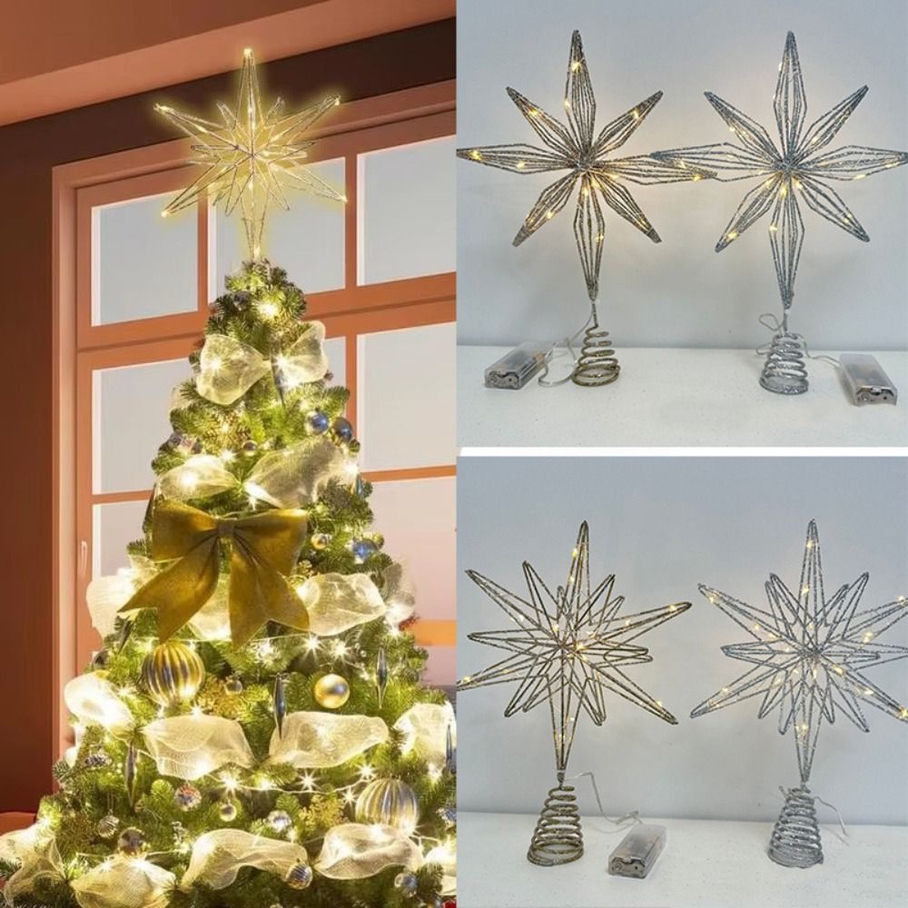 Star Tree Topper - Star Christmas Tree Topper ไฟ LED