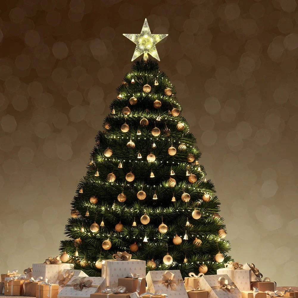 15 ซม.LED เครื่องประดับต้นคริส - Star Tree Topper บทวิจารณ์และราคา