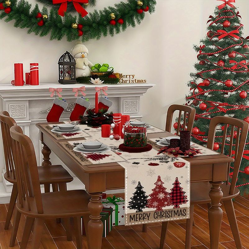 ชุดผ้ารองโต๊ะคริสต์มาสสไตล์อเม - Christmas Table Runner บทวิจารณ์และราคา