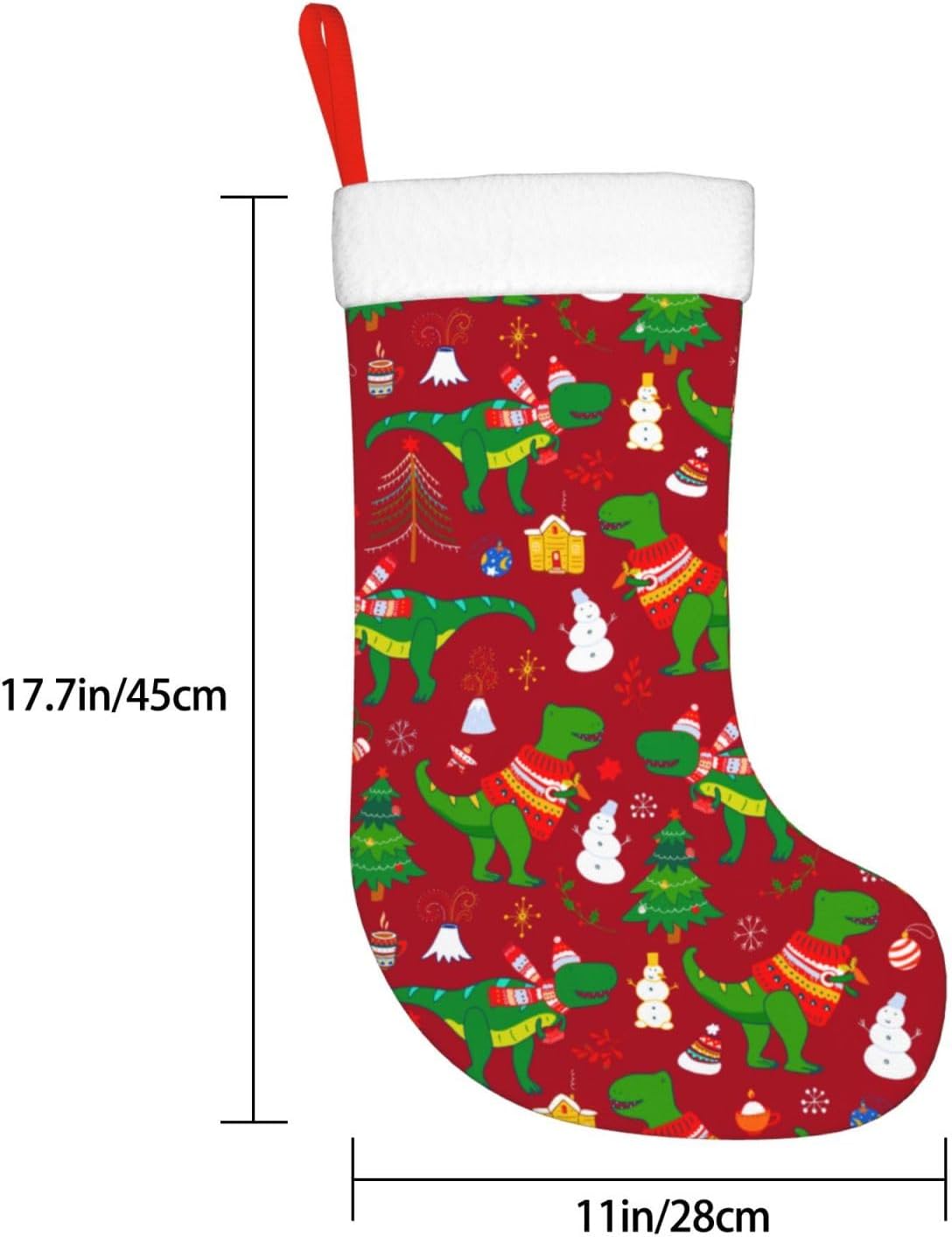 ถุงน่องคริสต์มาสลายไดโนเสาร์น่ - Christmas Stocking Hanging บทวิจารณ์และราคา