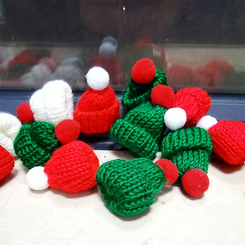 10 ชิ้น 3.5x5 เซนติเมตรมินิคริ - Santa Hat Plush บทวิจารณ์และราคา
