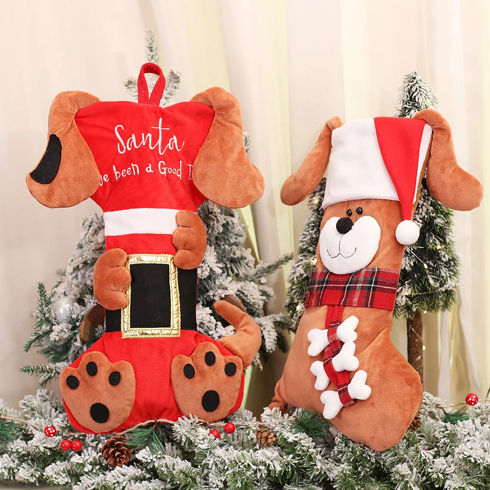 ถุงเท้าคริสต์มาส 3 มิติ รูปสัต - Christmas Stocking Hanging บทวิจารณ์และราคา