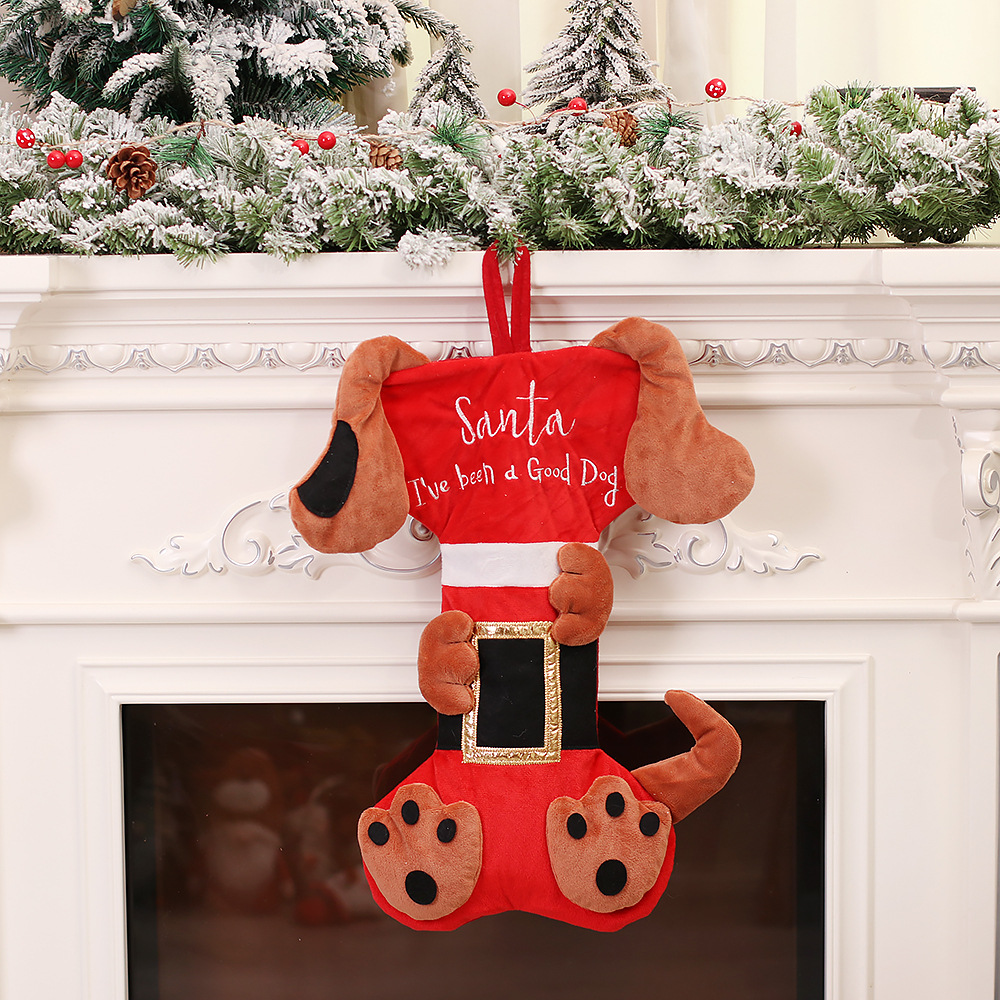 ถุงเท้าคริสต์มาส 3 มิติ รูปสัต - Christmas Stocking Hanging บทวิจารณ์และราคา