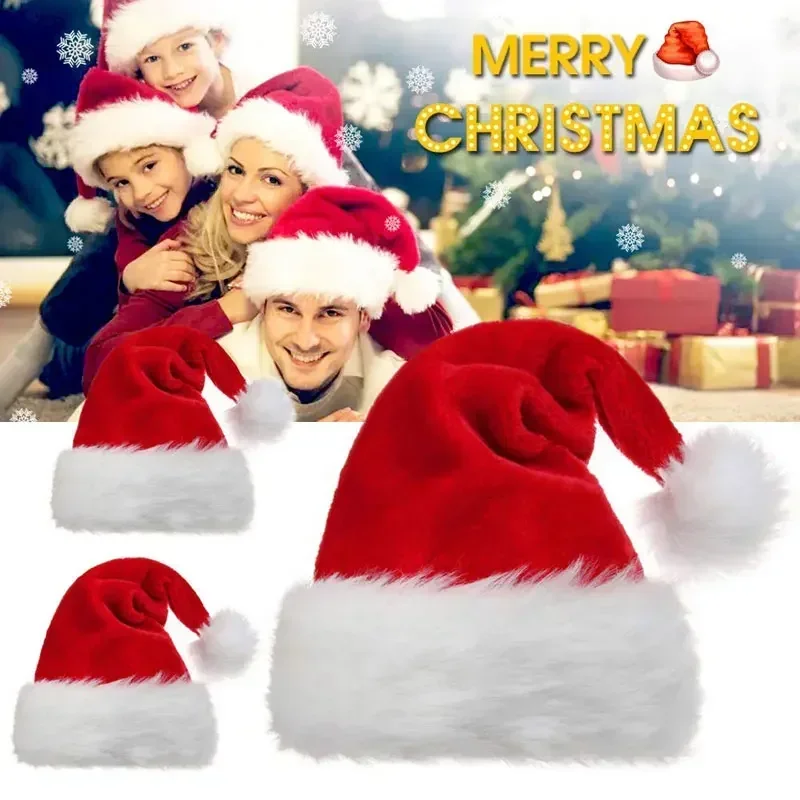 5/1PCS หมวกคริสต์มาสตุ๊กตาผู้ใ - Santa Hat Plush บทวิจารณ์และราคา