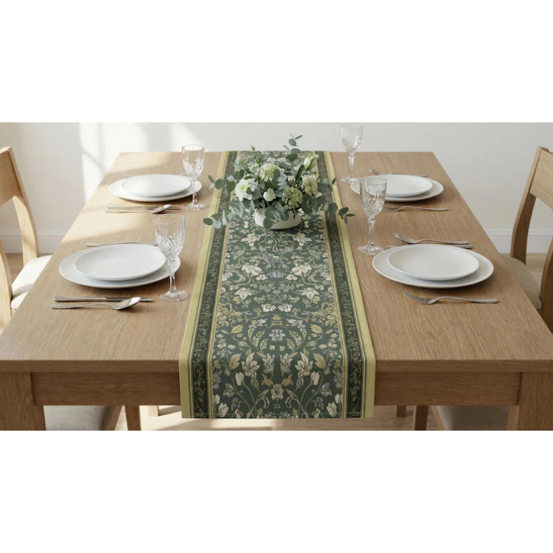 ผ้าปูโต๊ะลายดอกไม้สไตล์อาร์ตเด - Christmas Table Runner บทวิจารณ์และราคา