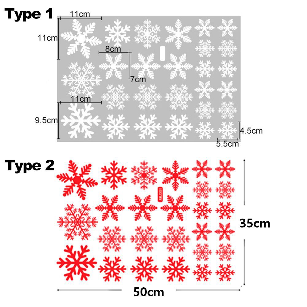 27/38ชิ้นของขวัญคริสต์มาสของตก - Snowflake Window Decal บทวิจารณ์และราคา