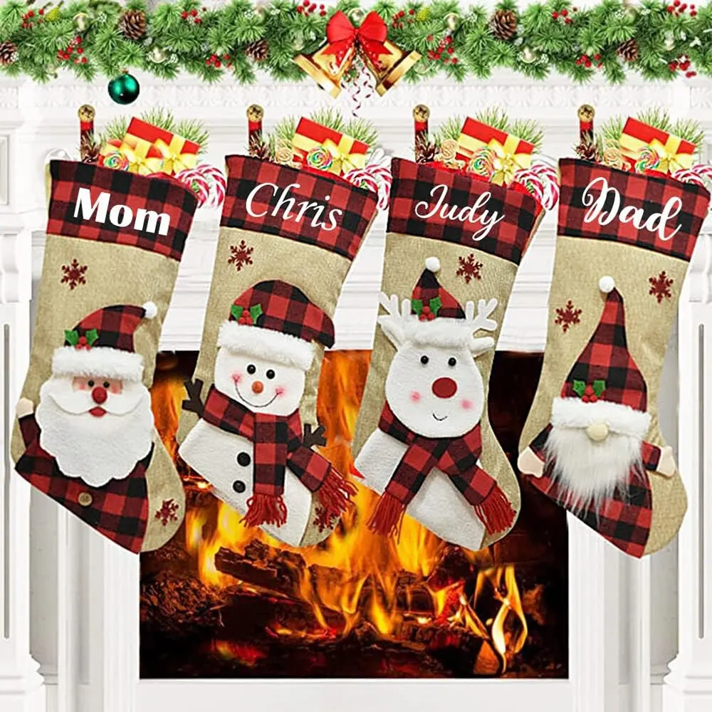 ถุงน่องวันหยุดคริสต์มาสถุงแขวน - Christmas Stocking Hanging บทวิจารณ์และราคา