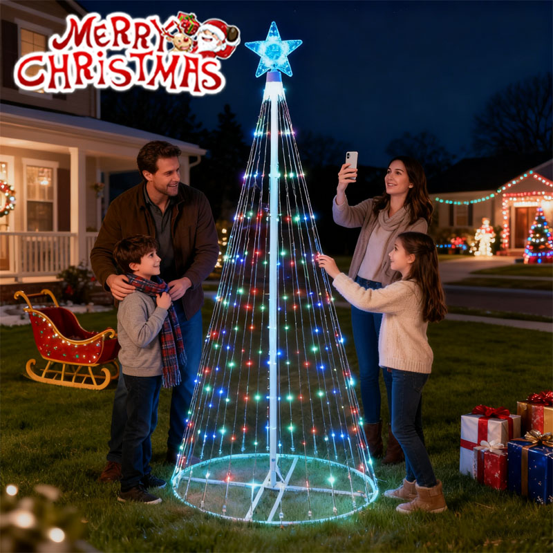 ไฟตกแต่งรูปดาวห้าแฉกแบบน้ำตก L - Star Tree Topper บทวิจารณ์และราคา