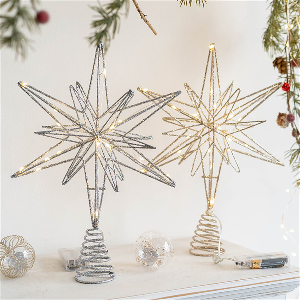 ต้นคริสต์มาส Toppers ดาว LED S - Star Tree Topper บทวิจารณ์และราคา