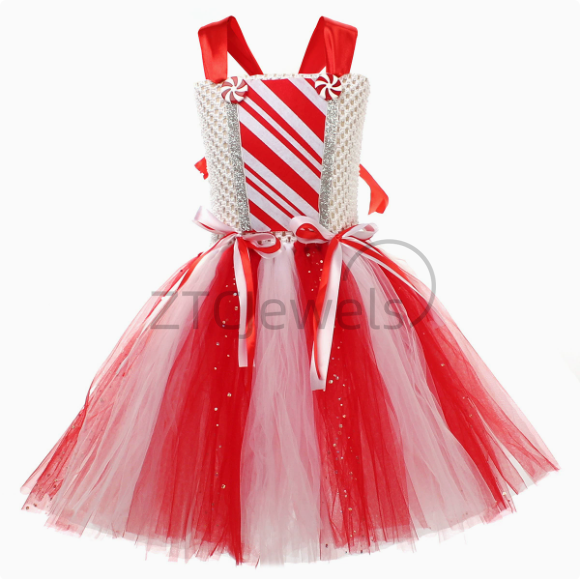 ชุดเดรสกระโปรงบัลเลต์ลายก้านลู - Elf Costume Christmas บทวิจารณ์และราคา