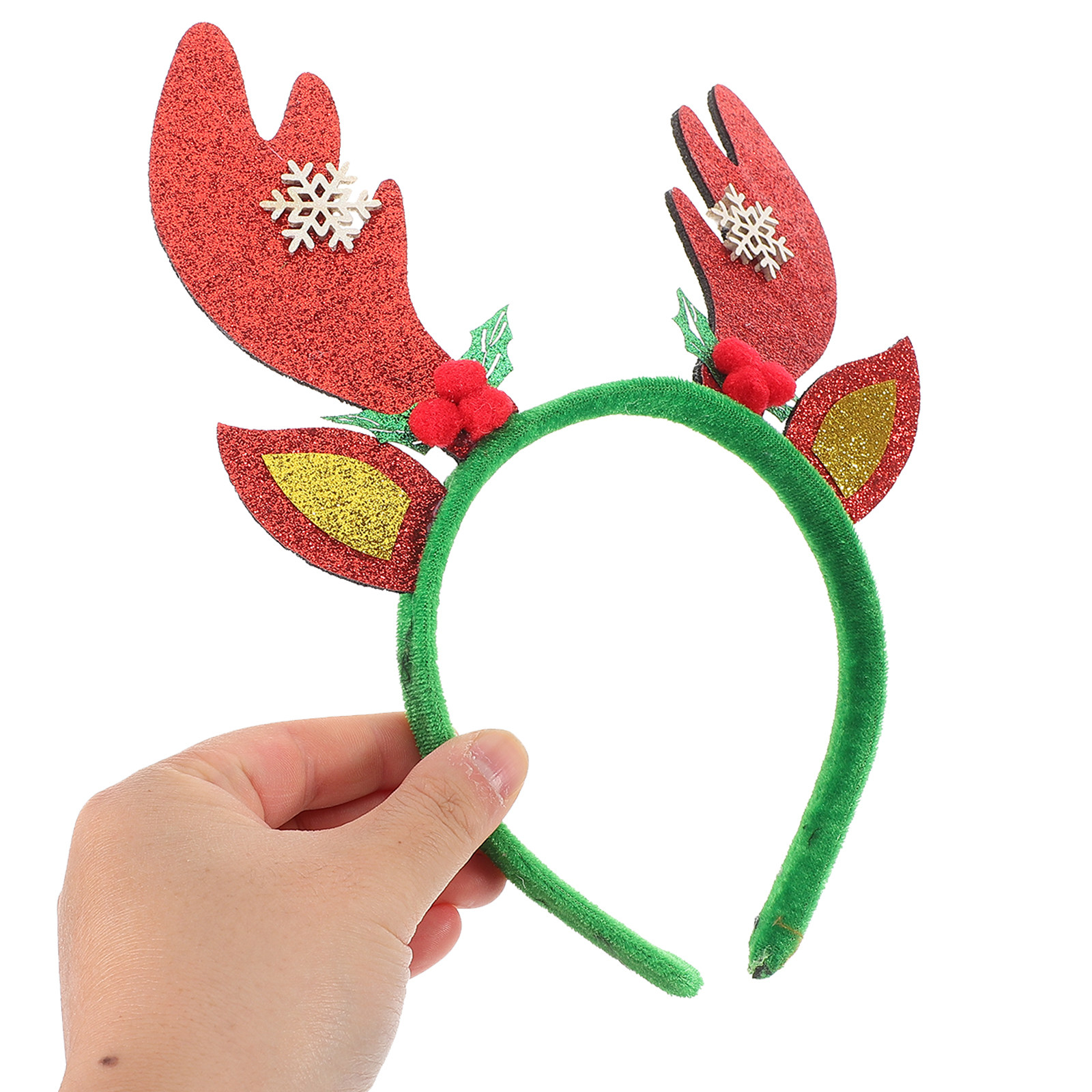 ที่คาดผมเขากวางคริสต์มาส สีแดง - Reindeer Antlers Headband บทวิจารณ์และราคา