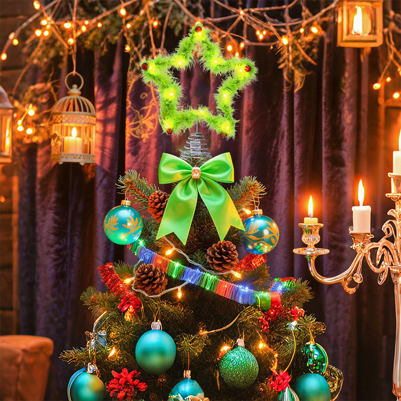 ตุ๊กตาดาวห้าแฉกแบบบิดได้ ตุ๊กต - Star Tree Topper บทวิจารณ์และราคา