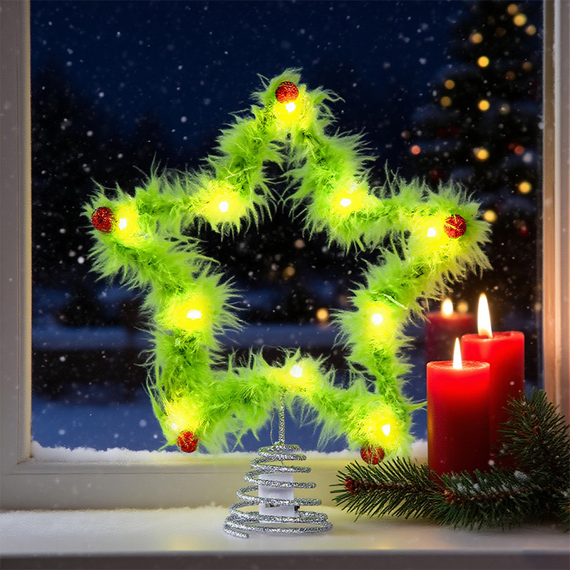 ตุ๊กตาดาวห้าแฉกแบบบิดได้ ตุ๊กต - Star Tree Topper บทวิจารณ์และราคา