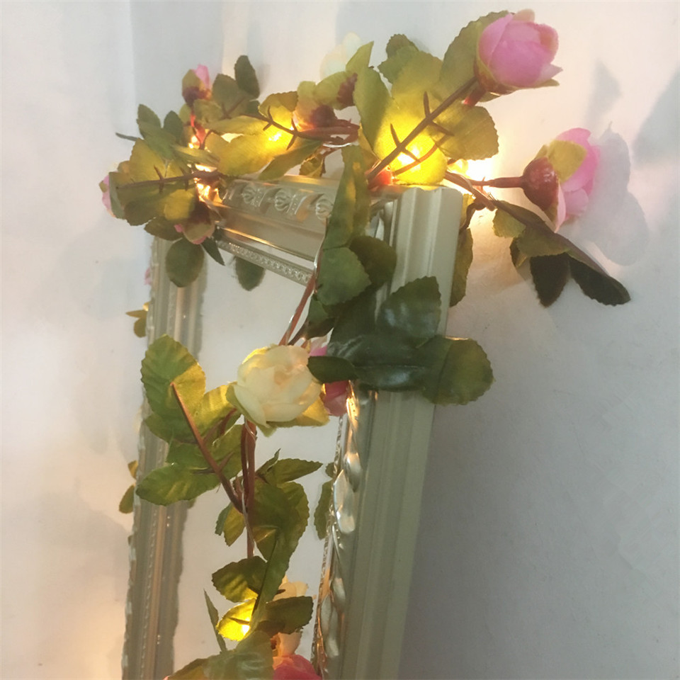 ไฟประดับรูปดอกกุหลาบสีชมพู 2.2 - Led Fairy String Lights บทวิจารณ์และราคา
