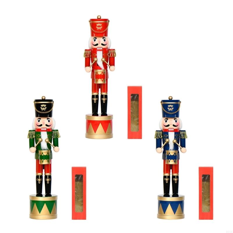 36ซม.ไม้NutcrackersกลองทหารFig - Nutcracker Figurine บทวิจารณ์และราคา