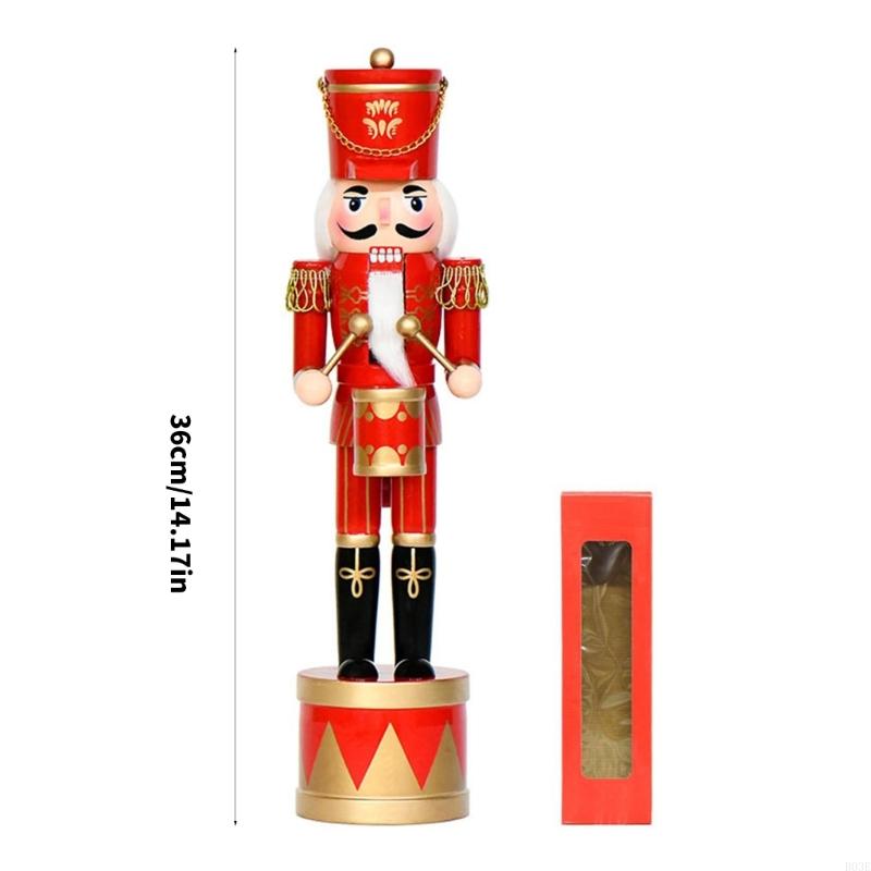 36ซม.ไม้NutcrackersกลองทหารFig - Nutcracker Figurine บทวิจารณ์และราคา