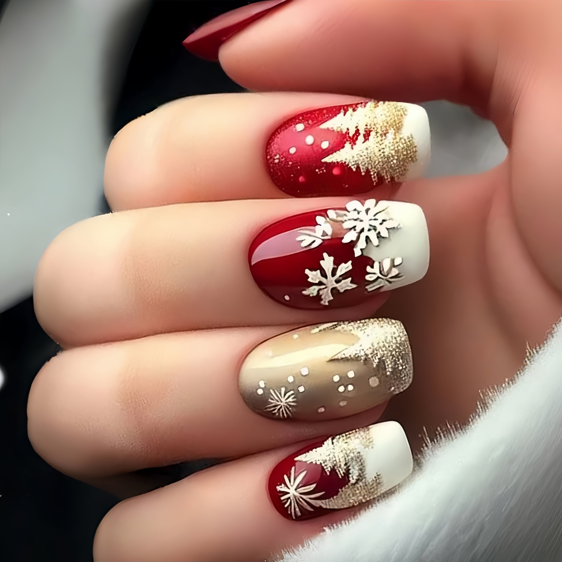 เล็บปลอมขนาดกลางสำหรับงานปาร์ต - Christmas Tree Artificial บทวิจารณ์และราคา