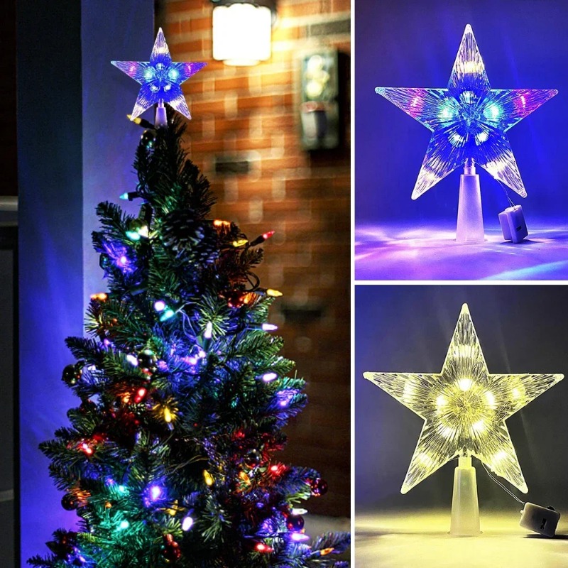 เรืองแสงคริสต์มาส 15 ซม.ต้นไม้ - Star Tree Topper บทวิจารณ์และราคา