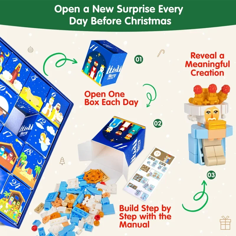 กล่องของขวัญปฏิทินนับถอยหลังวั - Advent Calendar Gift บทวิจารณ์และราคา
