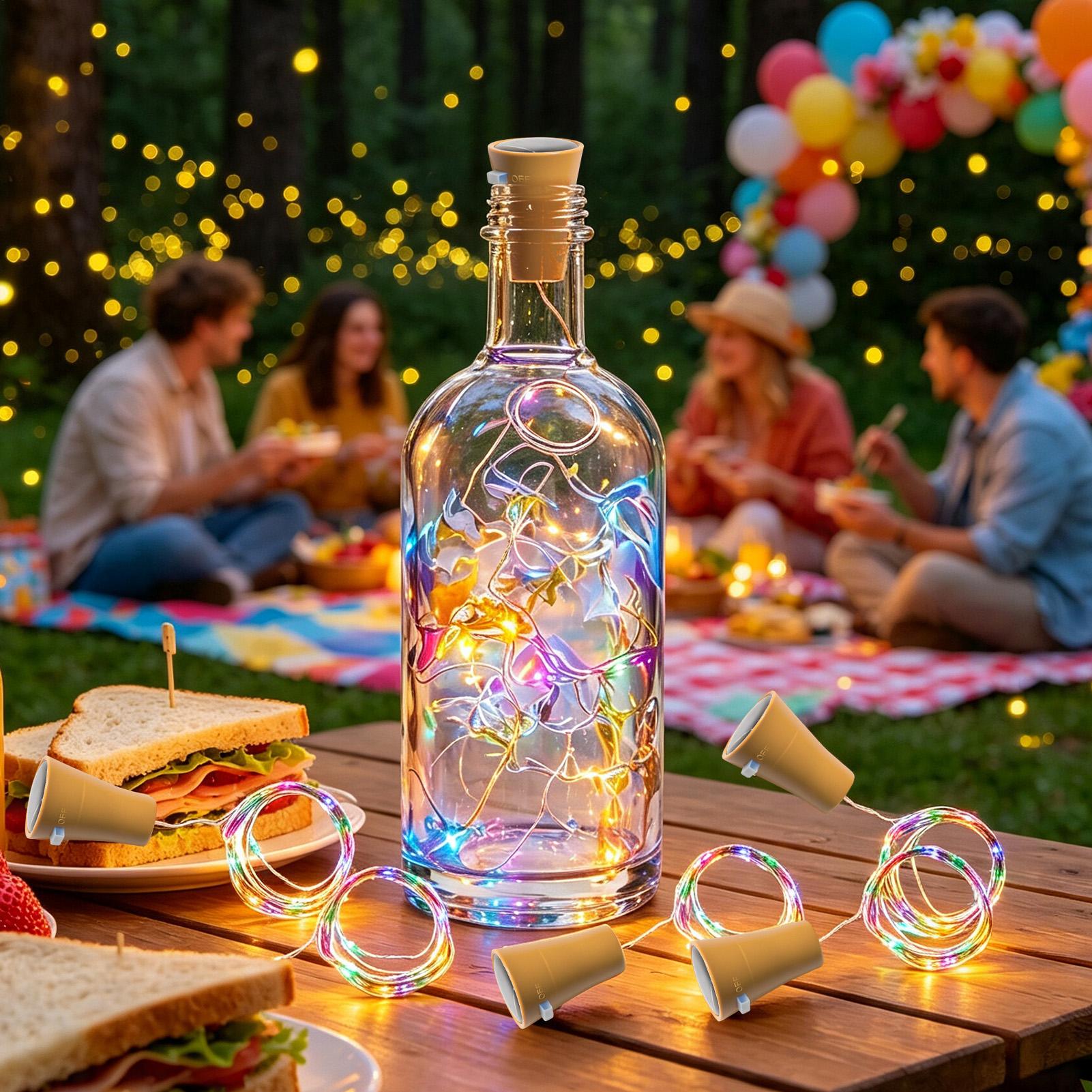 ไฟขวดไวน์พลังงานแสงอาทิตย์ LED - Led Fairy String Lights บทวิจารณ์และราคา