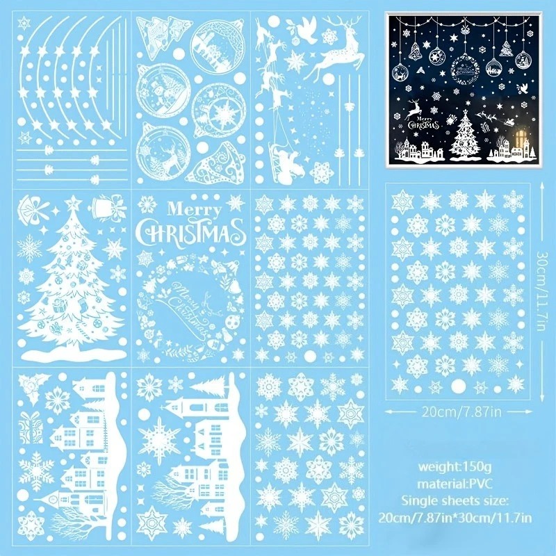 สติกเกอร์ติดหน้าต่างลายระฆังคร - Snowflake Window Decal บทวิจารณ์และราคา