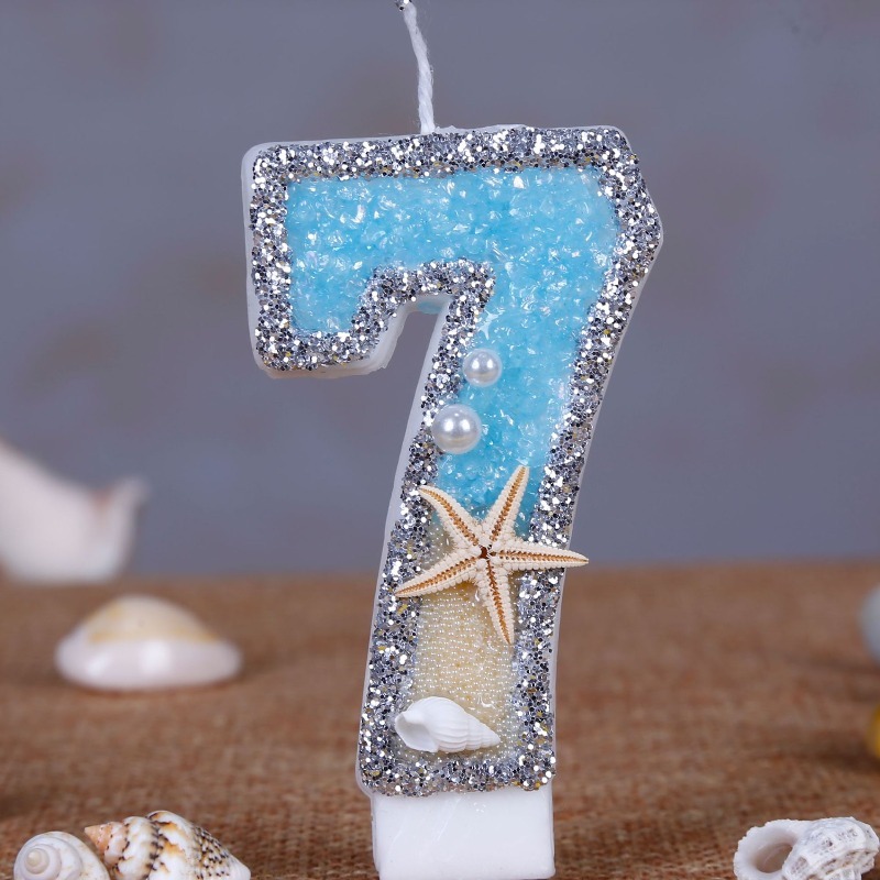 เทียนวันเกิดรูปปลาดาวชายหาด หม - Holiday Candle Set บทวิจารณ์และราคา