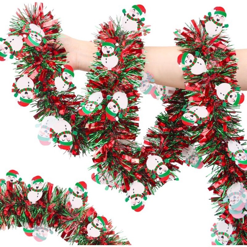 พวงมาลัยประดับต้นคริสต์มาสสีแด - Tinsel Garland Decoration บทวิจารณ์และราคา