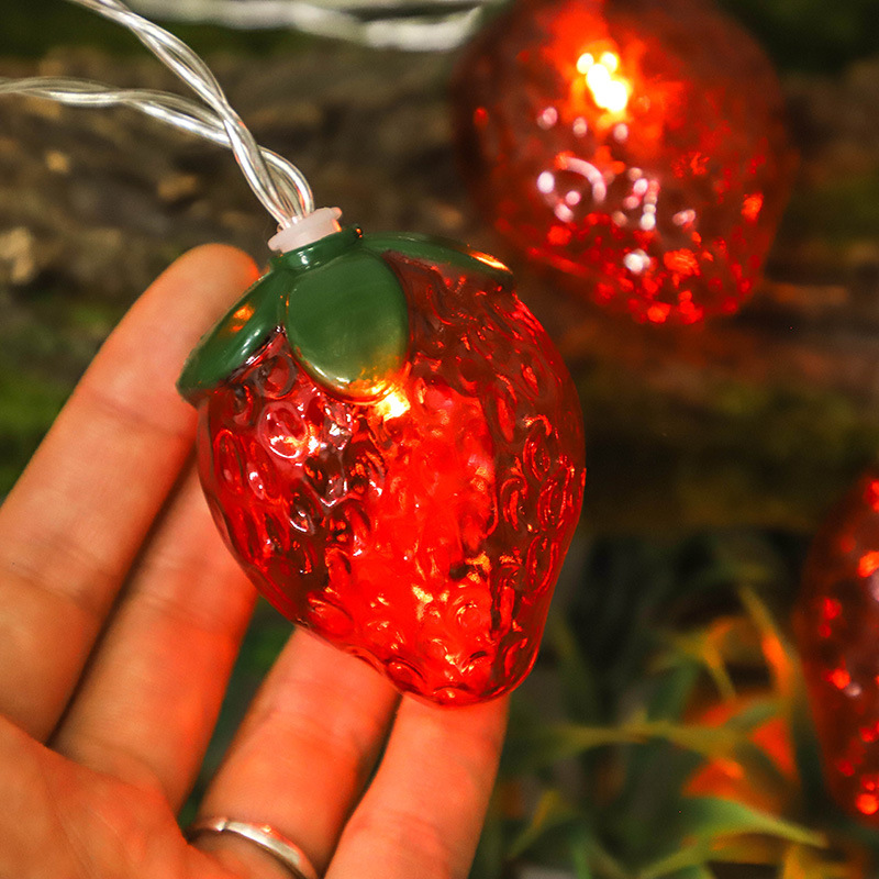 6.5FT 10LEDS สตรอเบอร์รี่ Stri - Led Fairy String Lights บทวิจารณ์และราคา