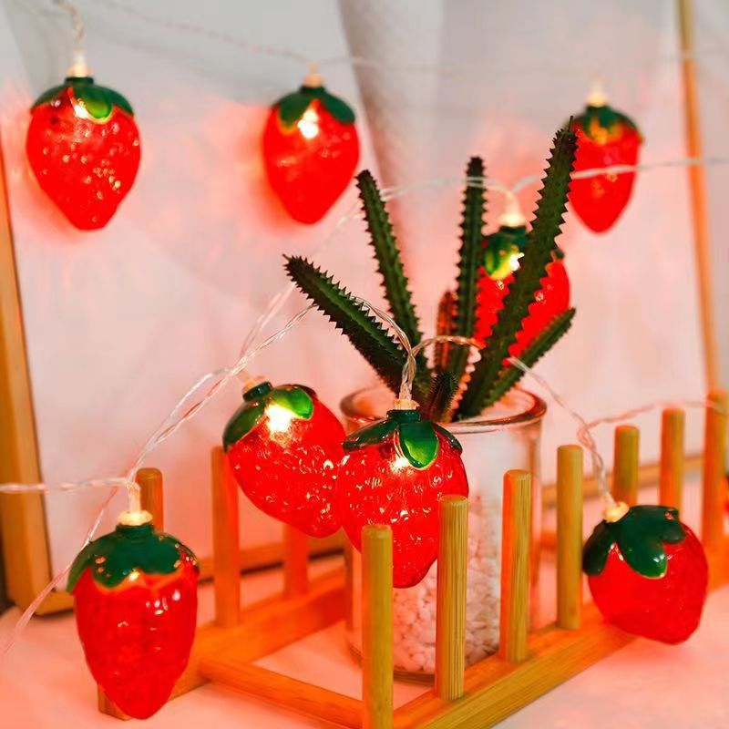 6.5FT 10LEDS สตรอเบอร์รี่ Stri - Led Fairy String Lights บทวิจารณ์และราคา