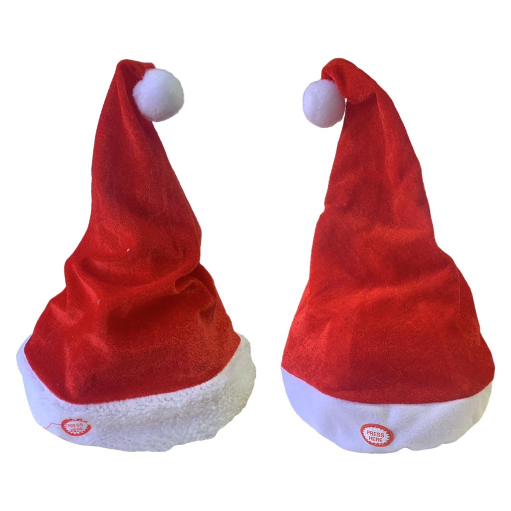 หมวกคริสต์มาสสำหรับผู้ใหญ่รูปช - Santa Hat Plush บทวิจารณ์และราคา