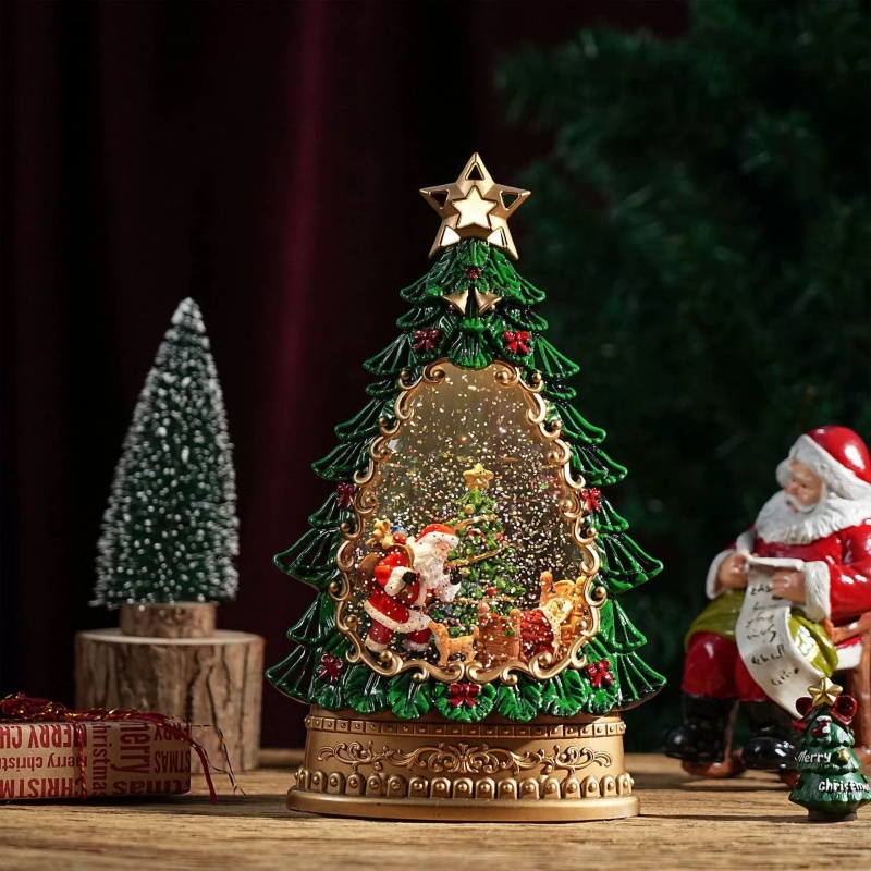 กล่องดนตรีลูกโลกหิมะ ตกแต่งต้น - Snow Globe Musical บทวิจารณ์และราคา