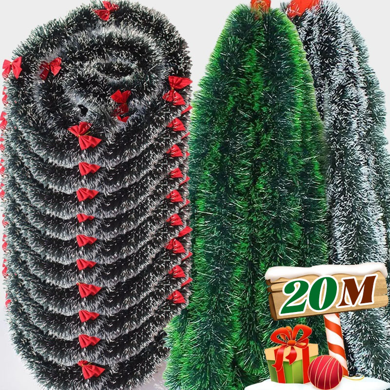ริบบิ้นตกแต่งคริสต์มาสแบบมีกลิ - Tinsel Garland Decoration บทวิจารณ์และราคา