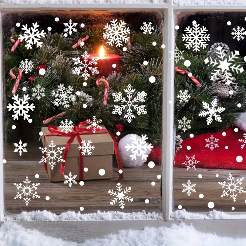 สติกเกอร์ลายเกล็ดหิมะฤดูหนาว 1 - Snowflake Window Decal บทวิจารณ์และราคา