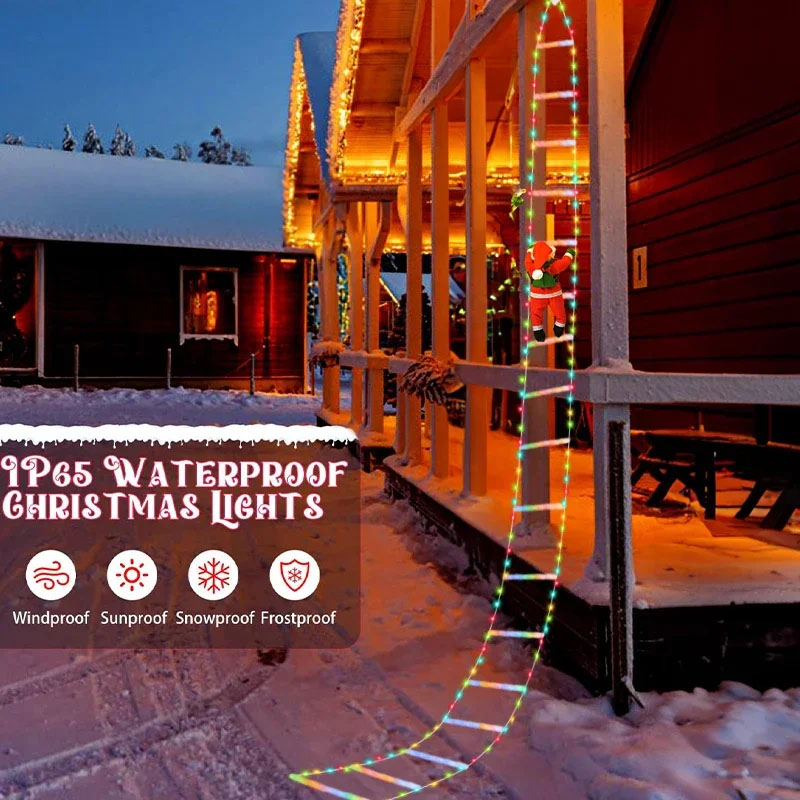 ไฟคริสต์มาส LED สายไฟตกแต่งบัน - Christmas Lights Outdoor บทวิจารณ์และราคา