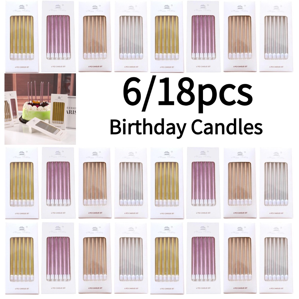 เทียนวันเกิดโลหะสีทองเงิน 6/18 - Holiday Candle Set บทวิจารณ์และราคา