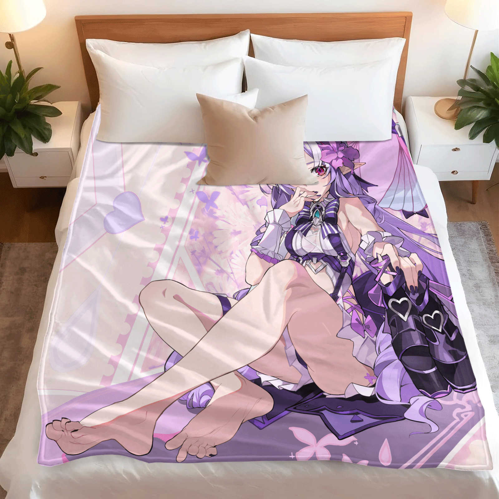 ผ้าห่มลายการ์ตูน Zenless Zone  - Christmas Throw Blanket บทวิจารณ์และราคา