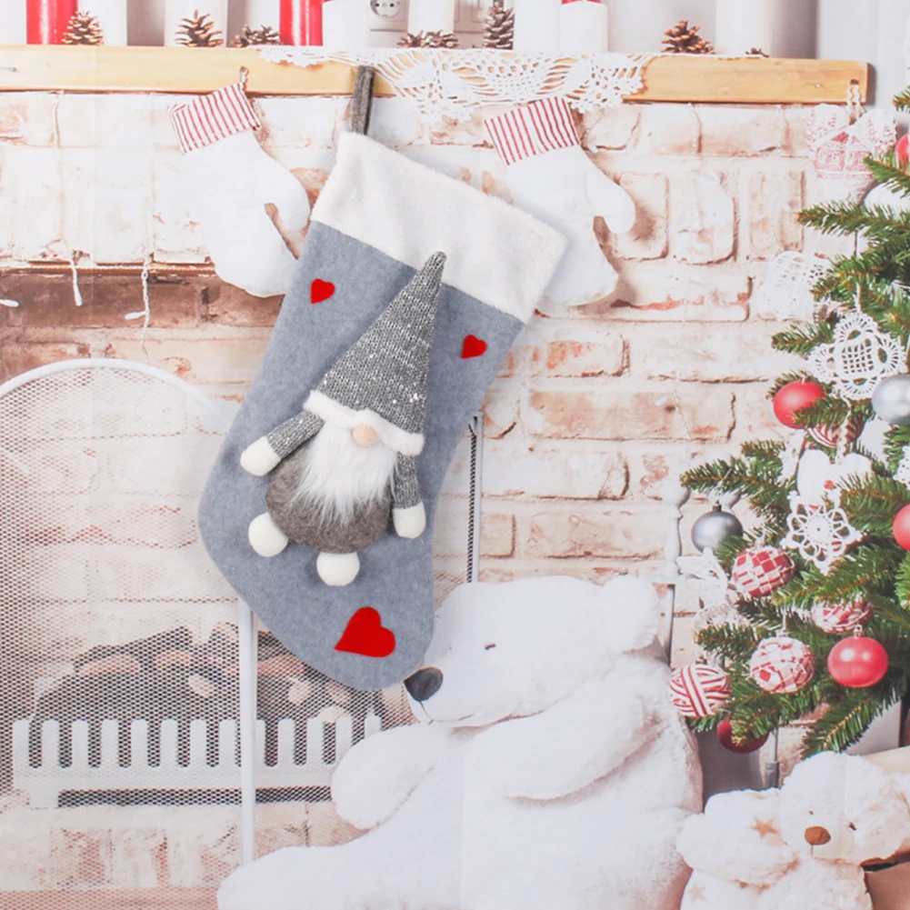 ตุ๊กตาซานตาคลอสผ้าพลัฌแบบไม่มี - Christmas Stocking Hanging บทวิจารณ์และราคา
