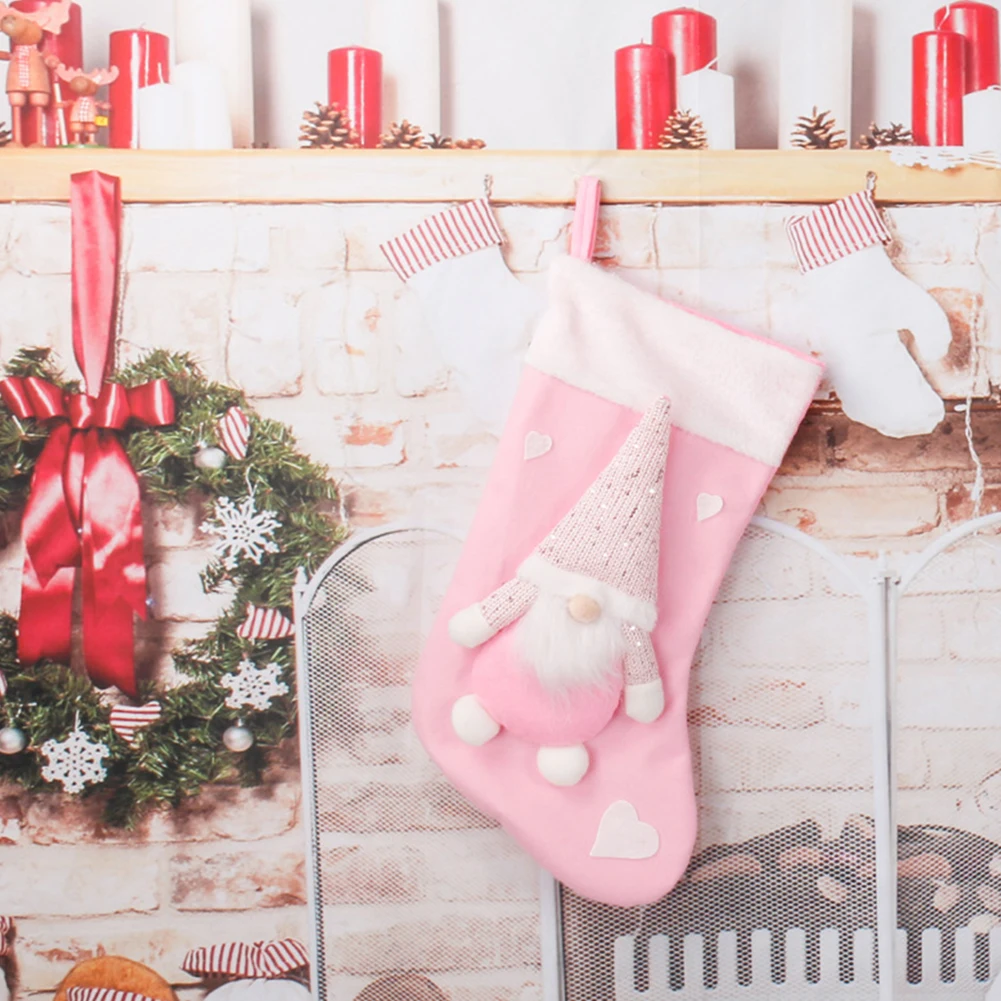 ตุ๊กตาซานตาคลอสผ้าพลัฌแบบไม่มี - Christmas Stocking Hanging บทวิจารณ์และราคา