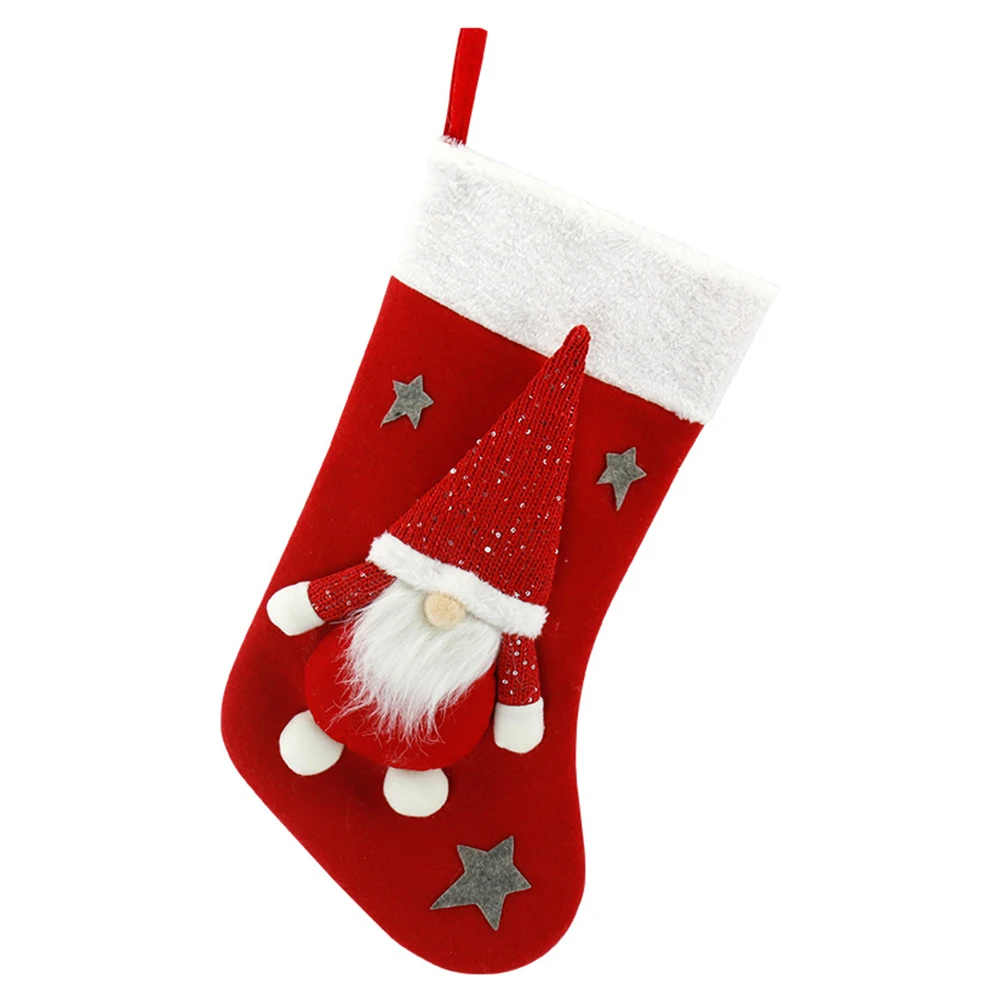 ตุ๊กตาซานตาคลอสผ้าพลัฌแบบไม่มี - Christmas Stocking Hanging บทวิจารณ์และราคา